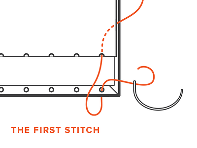 Coptic Stitching: The First Stitch