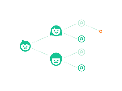 Connect With Peers brand coursemakers face icon network people