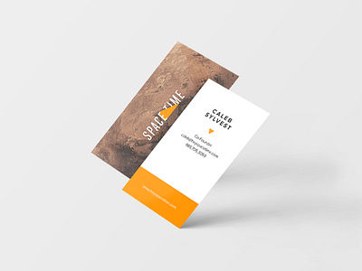Spacetime Business Card brand branding business card collateral design logo print space spacetime type typography