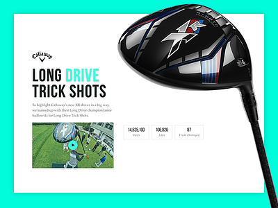 Dude Perfect & Callaway callaway case study design dude perfect golf sports typography ui web web design website