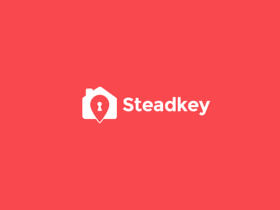 Steadkey Logo brand home house icon location logo mortgage steadkey