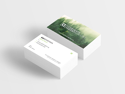 The Heights Church Business Card business card church design print typography