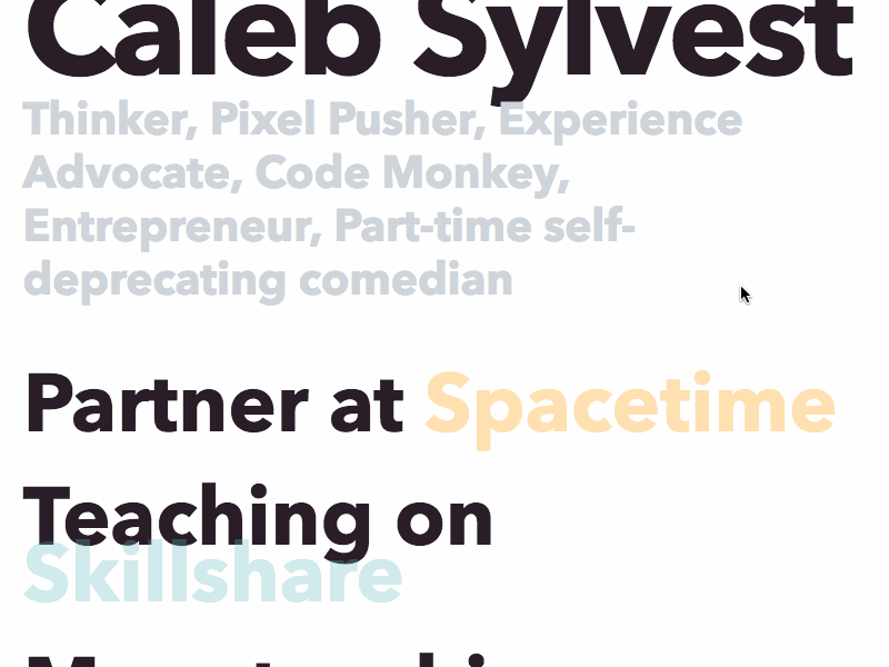 My Portfolio 2017 design minimal personal portfolio type typography ui web website