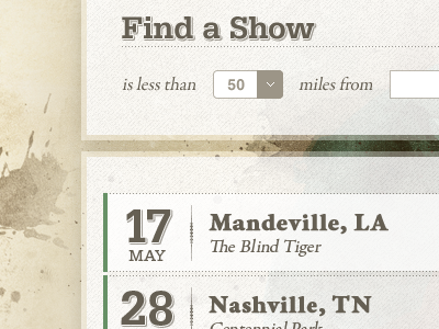 Find a show