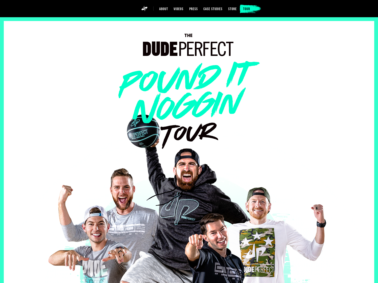 Dude Perfect Tour 2019 Pound It Noggin By Caleb Sylvest For Spacetime