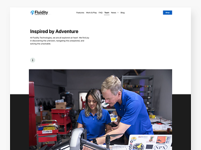 Fluidity Tech Team 01 about design hero team ui web website