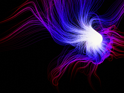 Abstract Hair 2 3d motion graphics