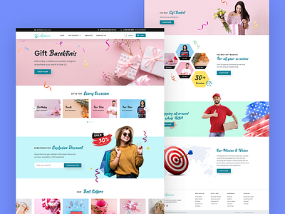 Homepage Design - For GiftBasketinis