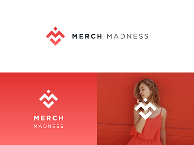 Merch Madness apparel clean design fashion gradient logo m madness merch merchandise mm modern monogram monogram logo