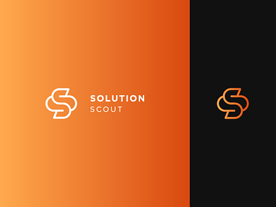 Solution Scout Logo / SS Monogram articles business clean community consulting gradient logo media modern monogram monogram logo ss ss mongram startup