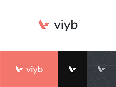 viyb logo clean community creative logo modern social media social platform vaib vector vibe viyb