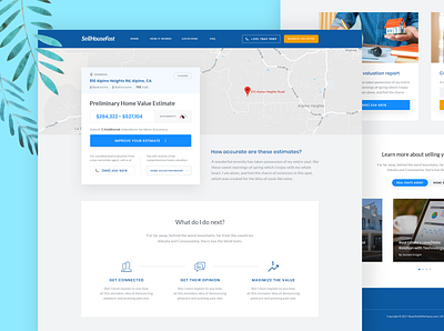 Result Page - Home Value Estimation clean design home value minimal real estate result page sell house website