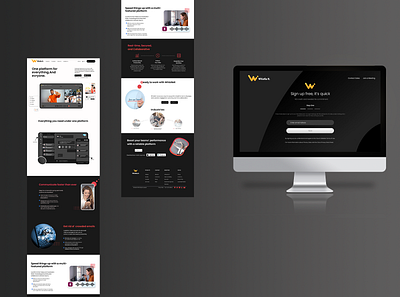 Communication Web Ui/UX Design figma landing page ui uiux uiux design