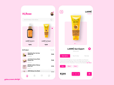 Beauty Products Ecommerce Mobile App 💄