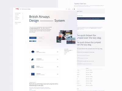 BA - Design System clean design design system design systems documentation simple typography web design white