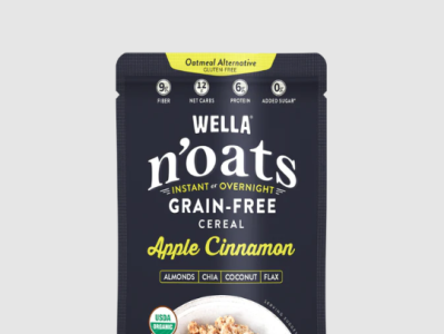 Wella Foods - N'oats Apple Cinnamon - Sachet | Lockhart, Texas best organic protein bars grain free cereal peanut butter bars pure protein bars nutrition