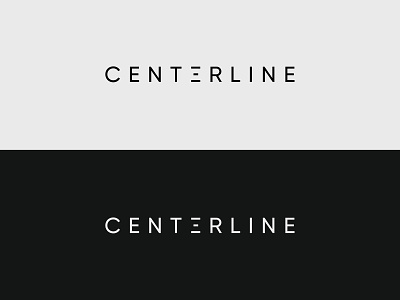 Centerline branding design logo typography