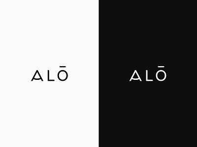 Alo branding design logo typography