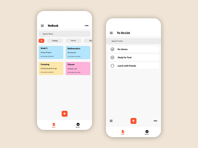 Notes & To-Dos App design graphic design ui ux