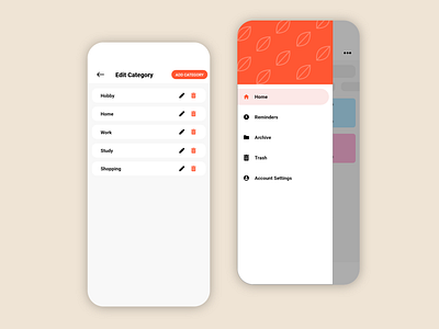 Notes & To-Dos App (More Screens!) app design graphic design ui ux