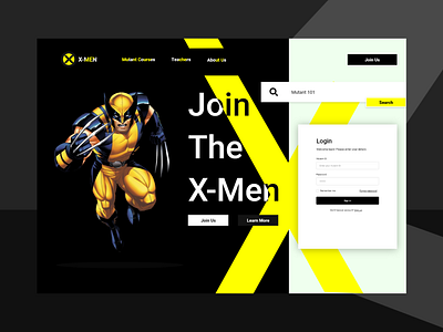 X-Men Landing Page