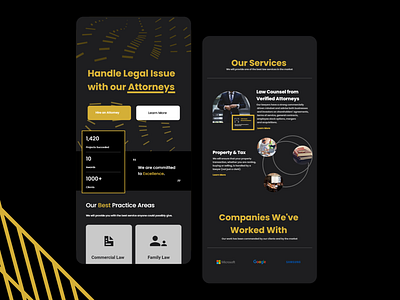 Law Firm Mobile App app design graphic design illustration ui ux
