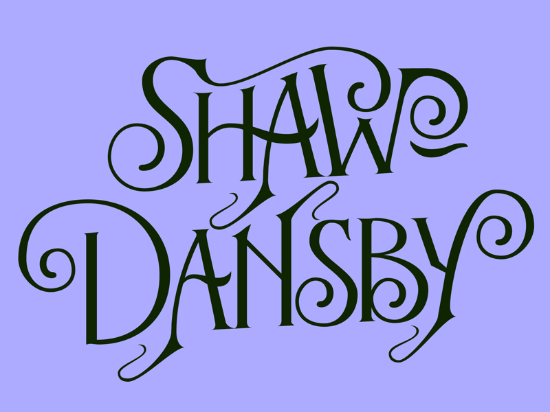 Shaw-Dansby Logo — First Draft wip logo design logotype logo design letters lettering design lettering
