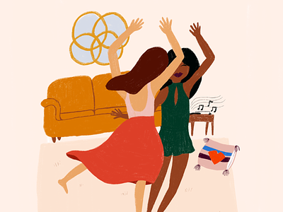 Dance with a Friend Illustration