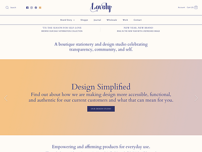Lovely Website Home Page copy copywriting design graphic design landing page landing page design launch lovely stationery stationery design ui ui design ui ux design ux ux design ux ui design web web design web design agency web development