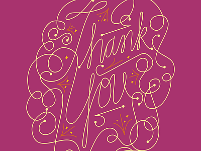 "Thank You" Lettering