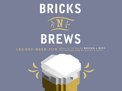 "Bricks 'n Brews" Event Poster