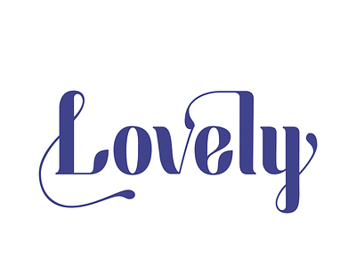 Lovely's Logo brand and identity branding brandmark design graphic design hand lettering lettering logo logo design lovely vector