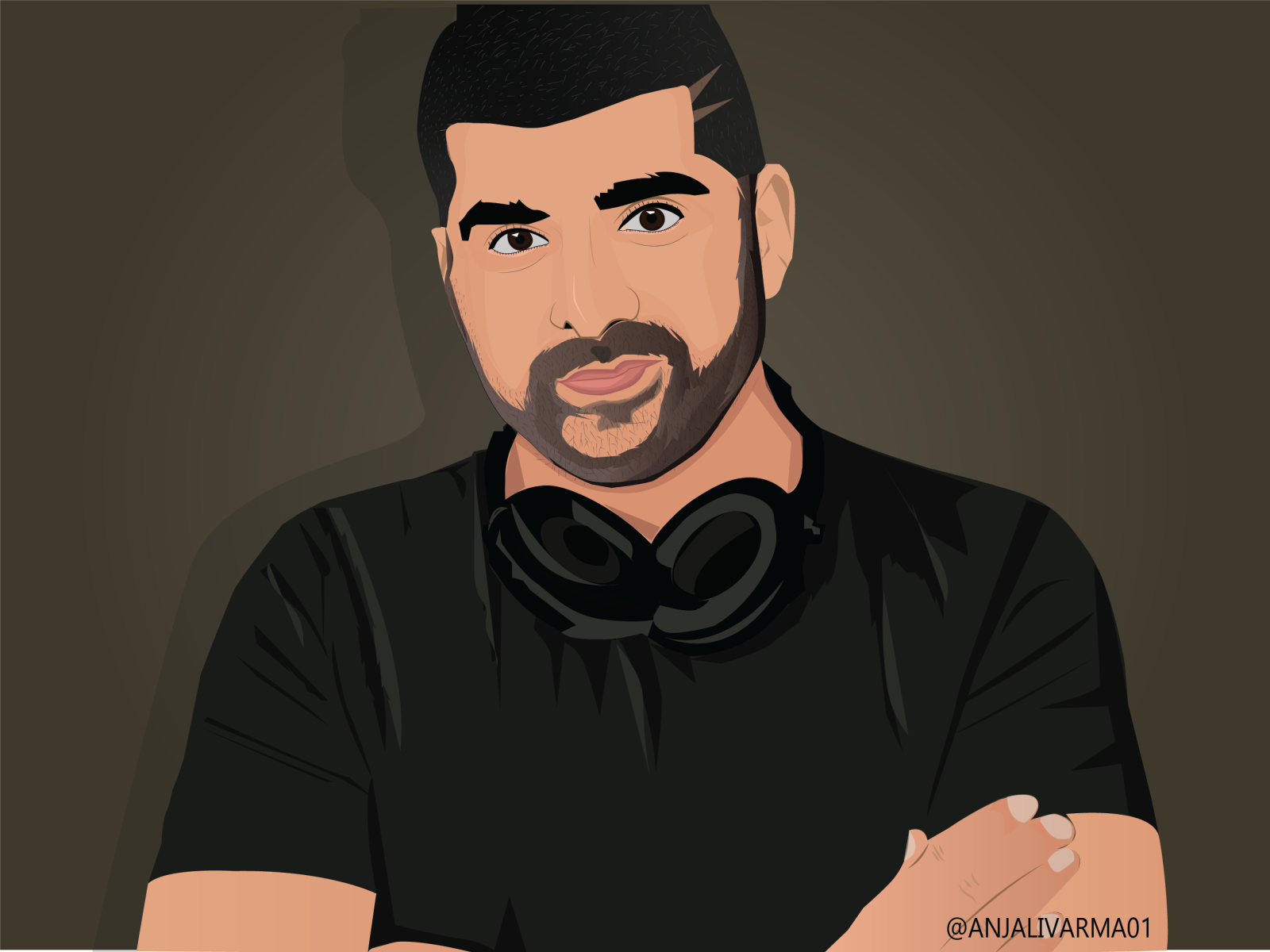 Shaan puri vector art portrait by Anjali varma on Dribbble