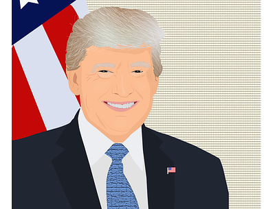 Donald Trump Vector art portrait adobeillustrator design digitalart graphic design illustration vector vectorportrait
