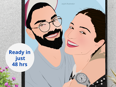 Vector art illustration of virushka