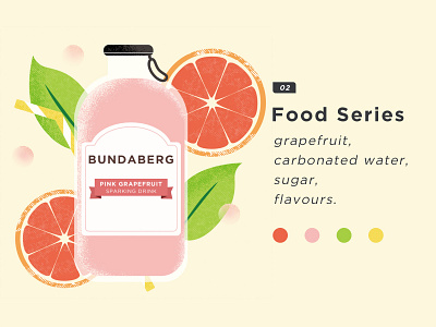 Food Series 02. Bundaberg illustration. design drinking food illustration