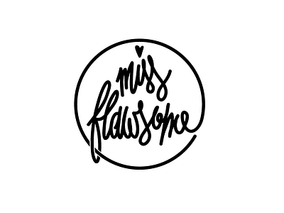 Miss Flawsome logo athens blog blogger brand branding fashion fashion editor graphic graphic design logo logo design