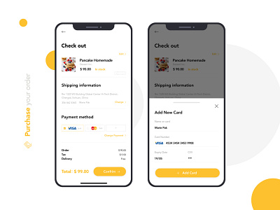 Check out - Daily UI 02 app checkout cooking ecommerce payment ui