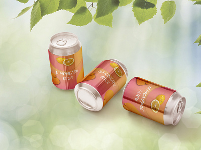 Lenon Soda Can Product Design branding graphic design