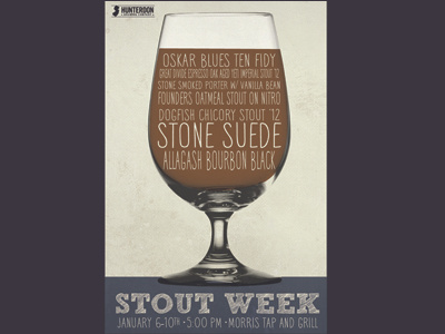 Stout Week Event Poster