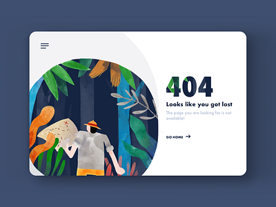 Daily UI Challenge #008 404 page 404 error illustration message page web website