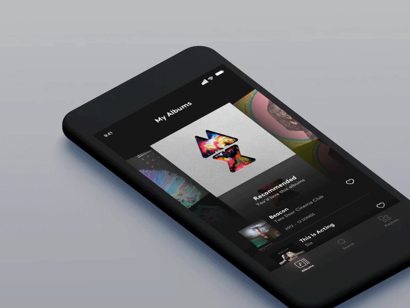 Daily UI Challenge #009 Music Player animation app audio challenge daily dailyui music player sound wave