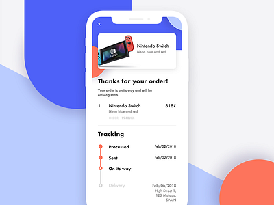 Daily UI Challenge #017 Email Receipt