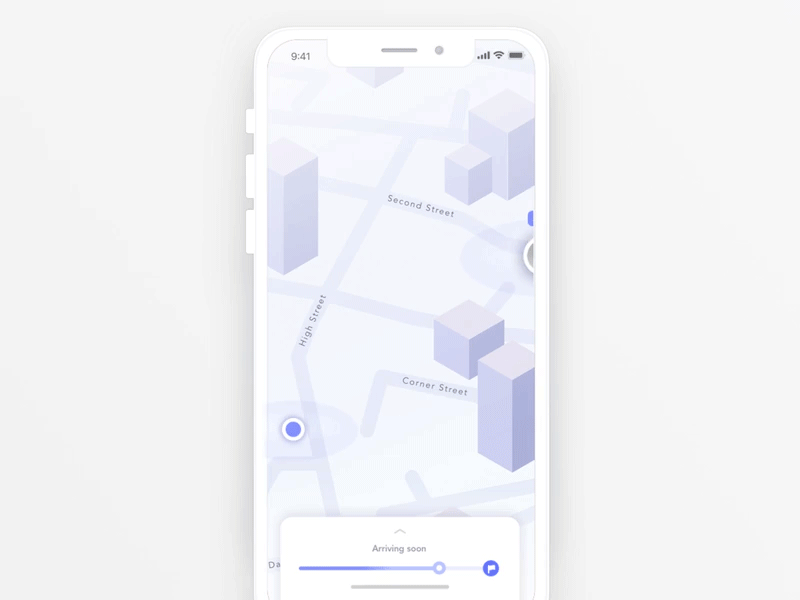 Daily UI Challenge #020 Location Tracker challenge dailyui delivery isometric location map pickup tracker