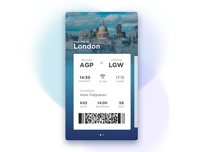 Daily UI Challenge #024 Boarding Pass boarding card challenge daily flight pass plane ticket