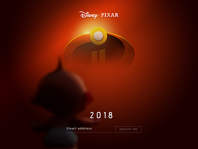 Daily UI Challenge #48 Coming Soon challenge coming comingsoon dailyui disney incredible movie pixar theincredibles web