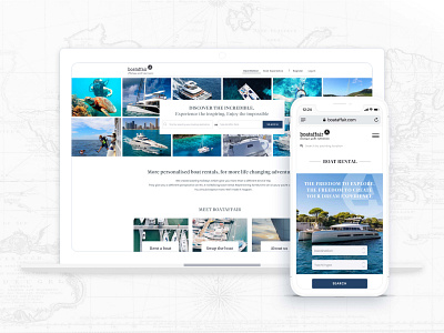 Website redesign for Boataffair
