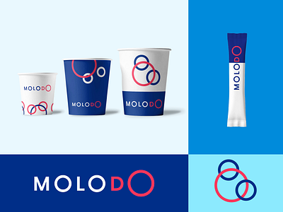 Identity for Molodo blue circle deep blue delivery drop round water young
