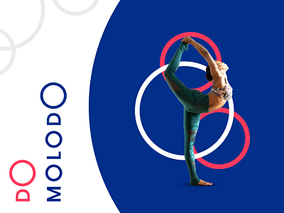 Identity for Molodo active blue circle circles corporate deep blue delivery groceries identity logodream water