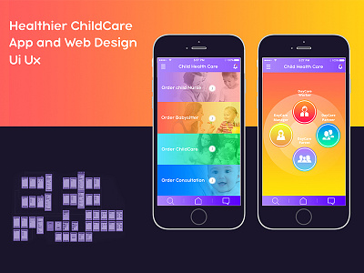 Healthier ChildCare Design app care child childcare dashboard design health interface ui ux web webdesign